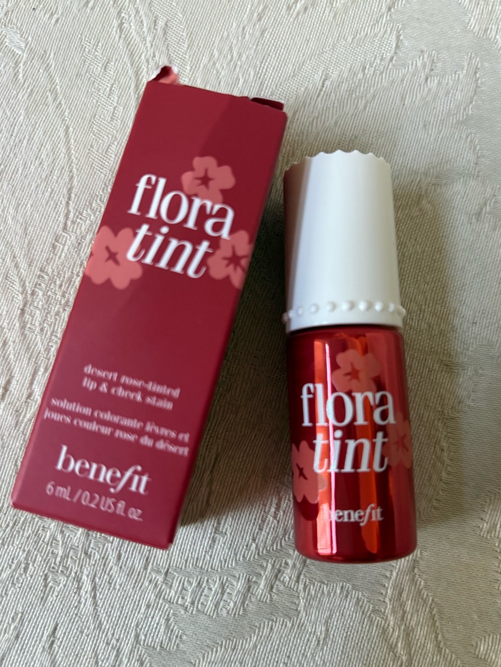 Benefit Flora Tint Lip & Cheek Stain Liquid Blush & Lipstick BNIB